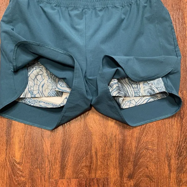 Pearl Izumi Blue Lined Padded Compression Cycling Shorts Double Sz L - Image 2