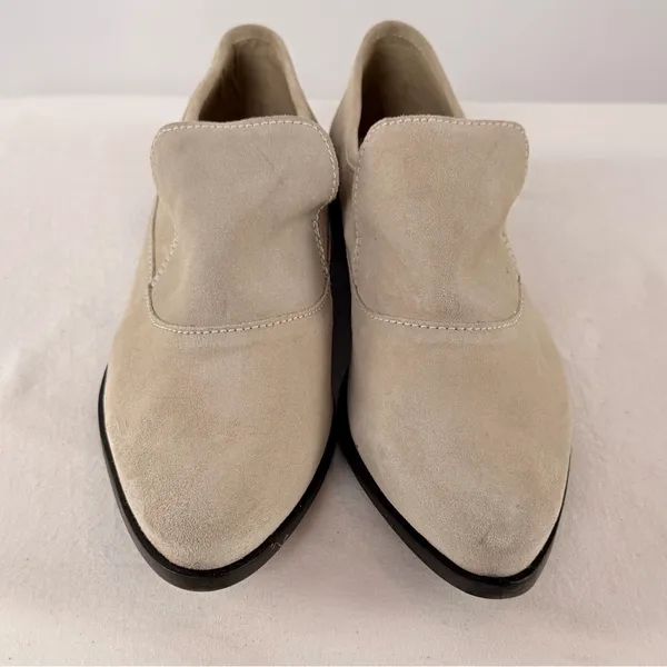 Free People Suede Pointed Toe Slip On Ankle Bootie in Taupe‎ Size 10 or 41 - Image 3