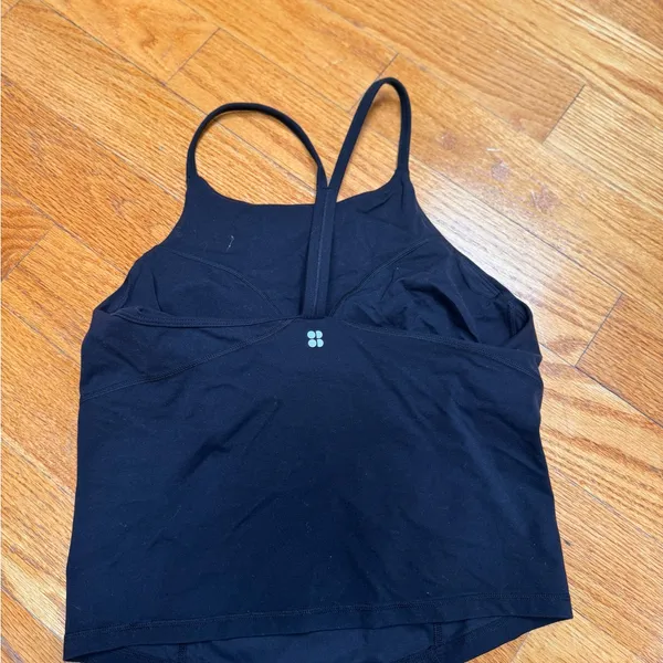 🌸Sweaty Betty Black Slim Strappy Camisole - Image 2