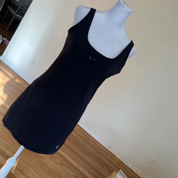 Nike Zenvy Womens Dri-FIT Allover Support Dress Black DQ6020-010 Small - Image 2