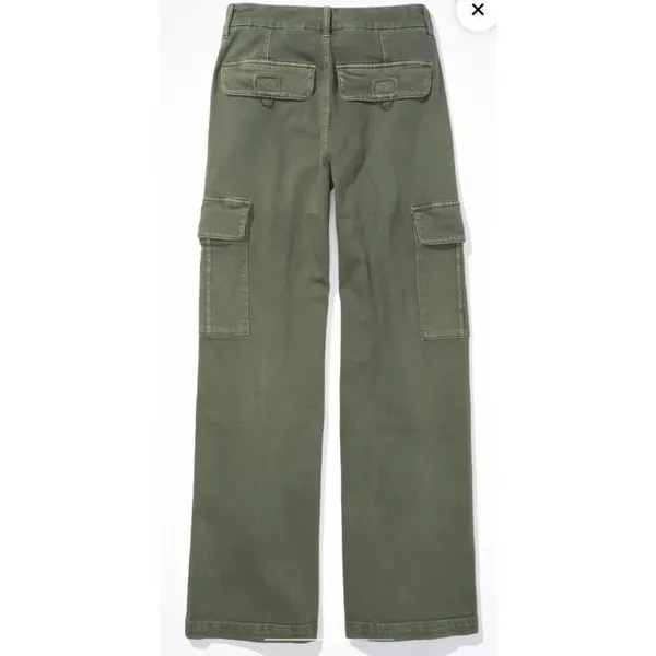 ✨AE Dreamy Drape Stretch Cargo Super High-Waisted Baggy Wide-Leg Sz 0 Pants✨ - Image 5