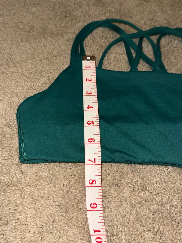 Athleta green Strappy small sports bra - Image 5