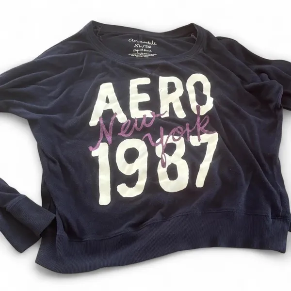 Aeropostale navy blue crewneck sweatshirt Size XL - Image 2