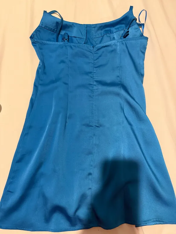 Sky to the moon satin mini dress - Image 2