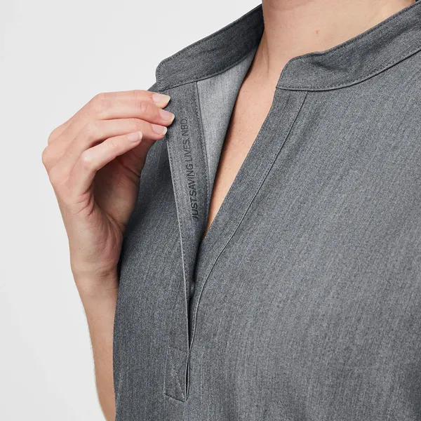 Figs | Rafaela Oversized Scrub Top Shirt In Graphite Gray Medium - Image 3