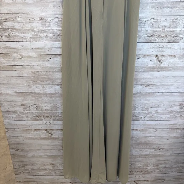 DB Studio Celebrate Womens 8 Maxi Dress Sage Green Leg Slit Sweetheart Neckline‎ - Image 5