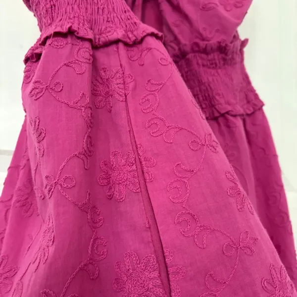 Vici Hot Pink Key Hole Maxi Dress - Image 3