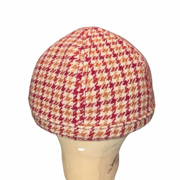 Goorin Bros. Wool Blend Houndstooth Newsboy Military Cadet Style Hat Cap Small - Image 5
