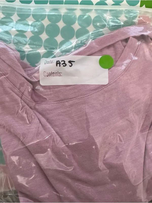 Cotton bleu t shirt blouse Size M - Image 4