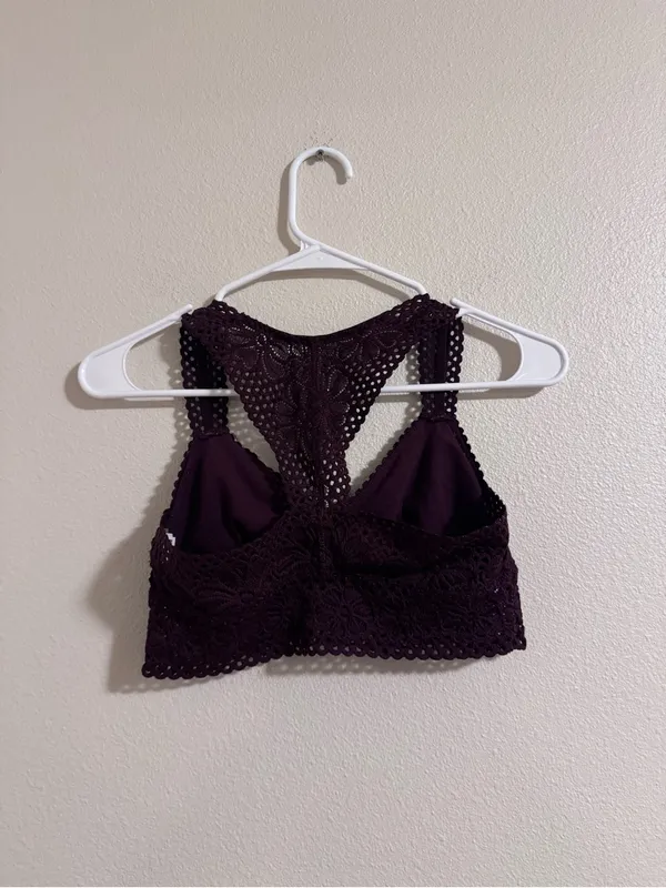 aerie Lace Bralette – Plum - Image 2