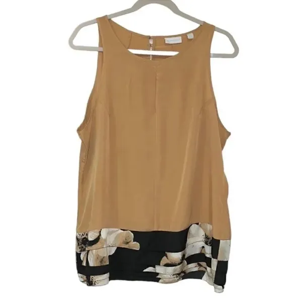 New York and Company Beige Sleeveless Top(Size XL) - Image 2