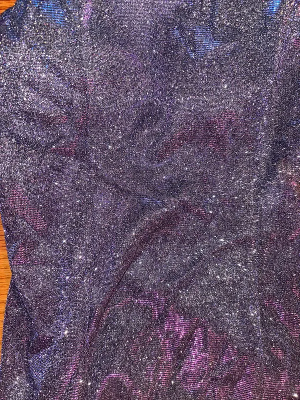 Purple Sparkly Illusion Dress - Image 4