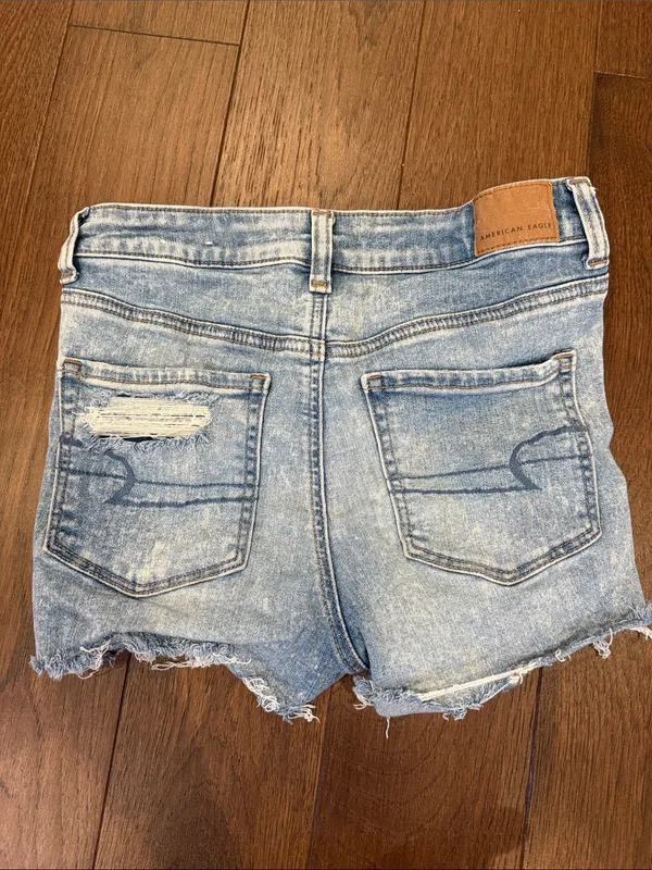American Eagle Next Level Stretch m Distressed Denim Shorts Size 4 - C70-007 - Image 4