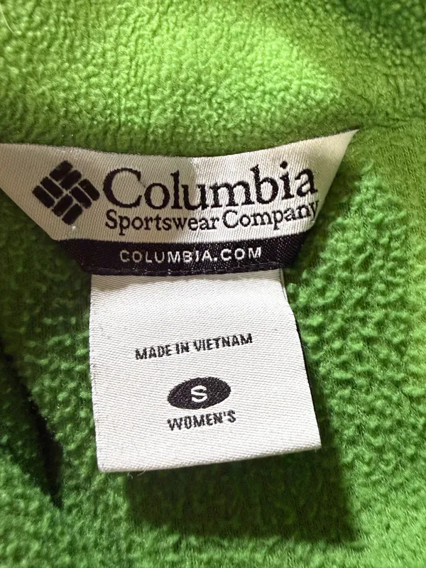 Columbia Green Fleece Full-Zip Jacket Women’s Small - Image 5