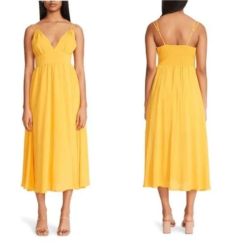 BB DAKOTA BY STEVE MADDEN Challi Midi Dress, Summer, Yellow, Medium (6-8),‎ NWT - Image 2