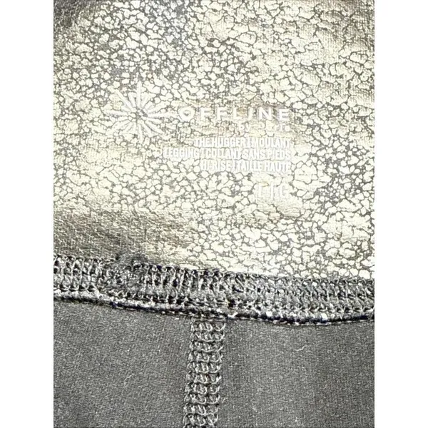 Offline Aerie High Rise Faux Leather Legging Black Preppy‎ Career City Sleek Lg - Image 7