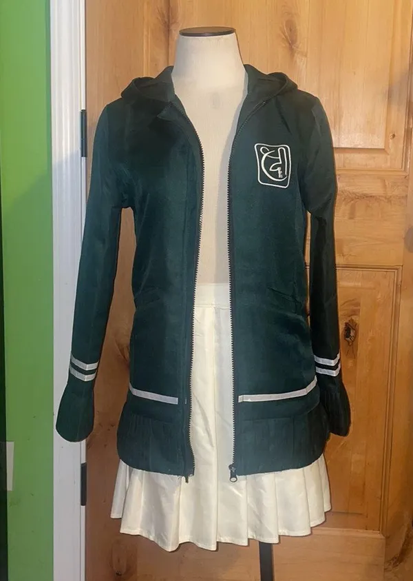 Chiaki Nanami Cosplay Anime High School Costume Jacket & Skirt EUC S WITH Pink Wig & Hair Clip; WITHOUT Shirt, Tights, or Pink Tie - Image 2