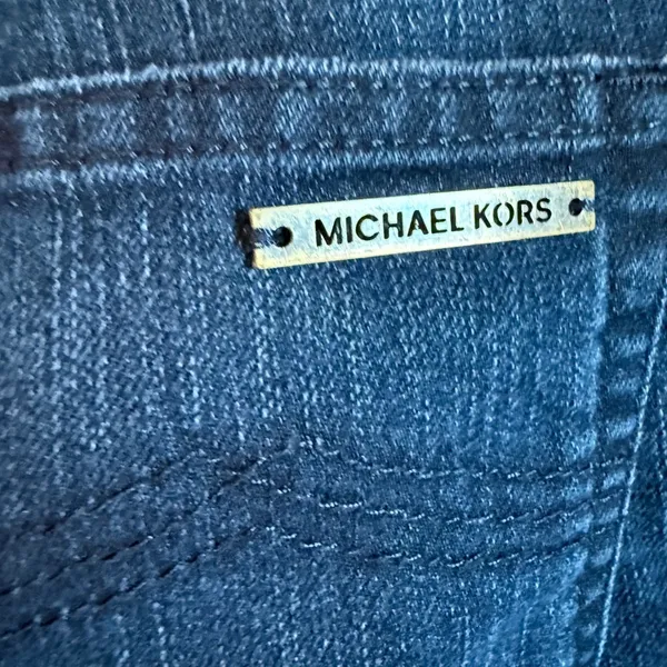 MICHAEL KORS Womens Blue Denim Jeans‎ Size 10 Skinny Stretchy Fit Mid Rise - Image 4