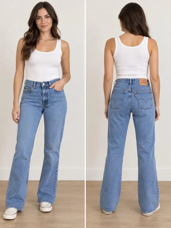 Levi’s 550 Classic Relaxed Bootcut Jeans Size 6M Light Wash - Image 6