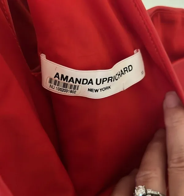 Amanda Uprichard Amanda Uprichard - Mckay Dress - Red - Image 6