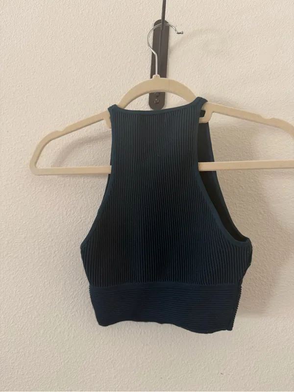 Artizia Babaton Stefano Ribbed Sculpt Tank in Herbage Green - Image 8