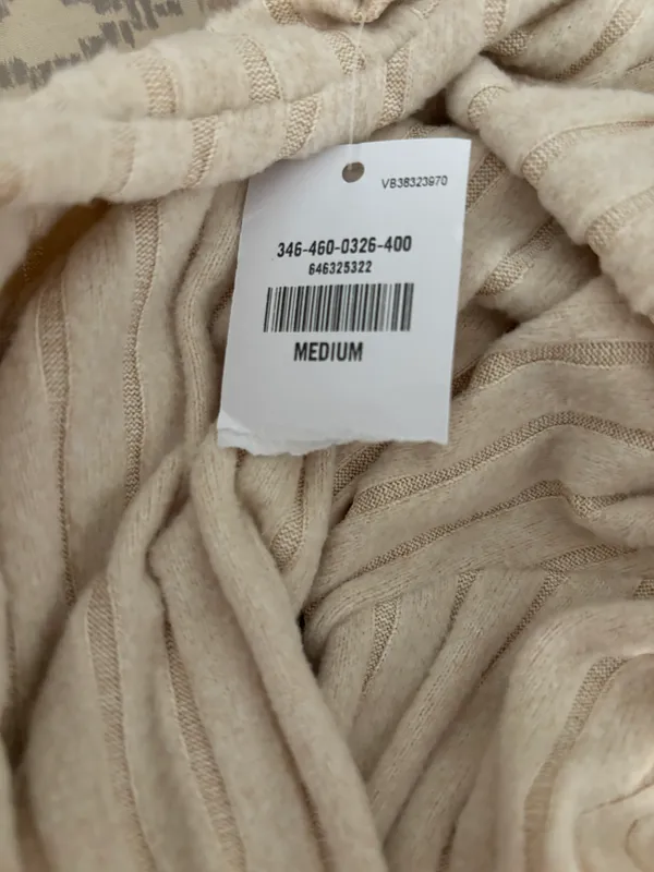 Cream Long Sleeve Sweater - Image 3