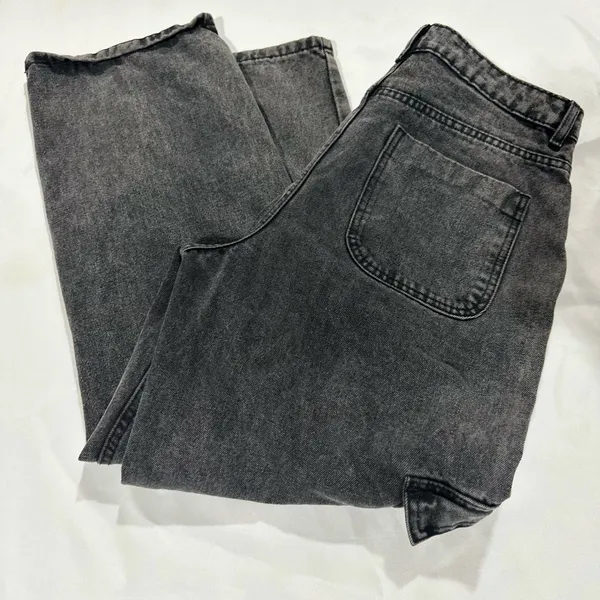 Women’s/ Girls Black Faded Cargo Pants - Image 3