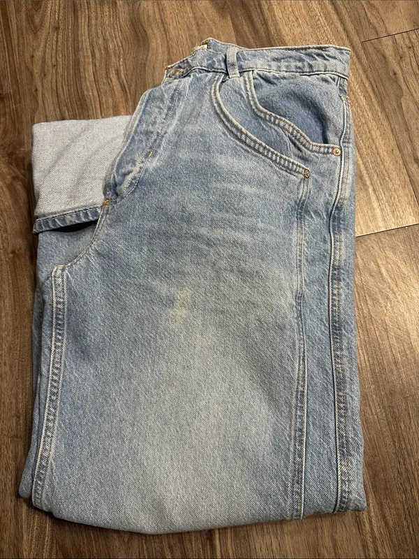 We The Free Light Blue High-Rise Wide Leg Jeans - Image 15