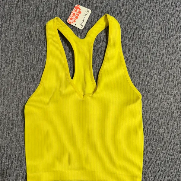 Free People Movement Free Throw Crop Ribbed Tank Top - Image 4