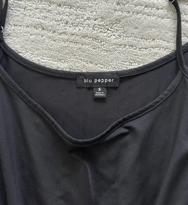Blu Pepper Black Tank Top - Image 2