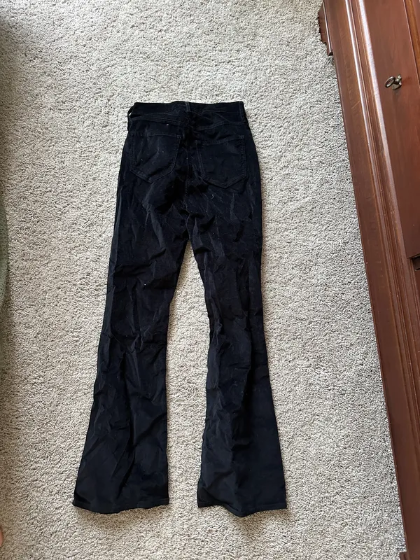 Flare Suede Jeans - Image 2