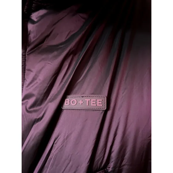Bo+Tee Oh Polly Waterproof Burgundy Cream Belted Layered Ski Suit Insulated XS - Image 5