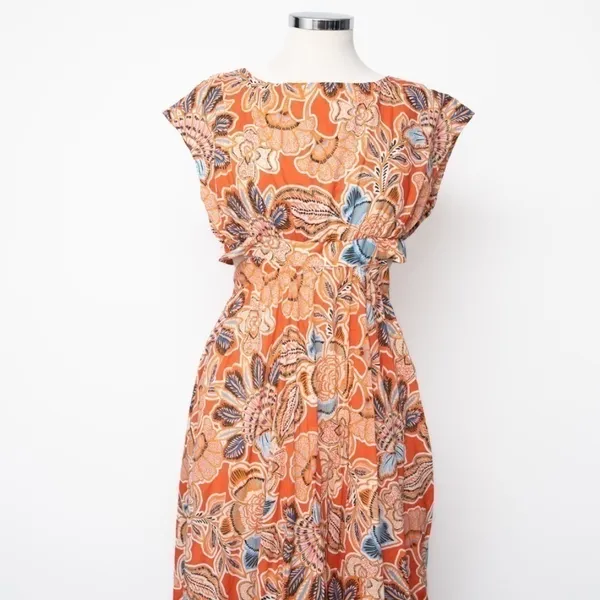 MISA‎ - Dana Mae Cut‑Out Cotton Floral Maxi Dress - Image 11