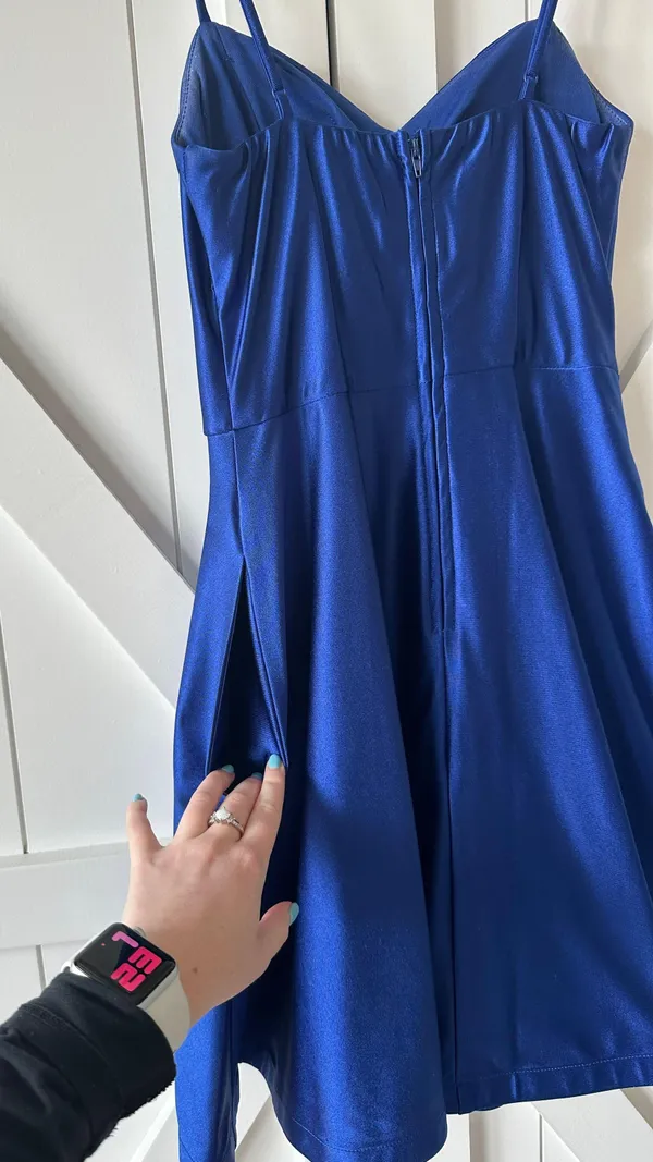 Blue Formal Dress Short Size 2 - Image 4