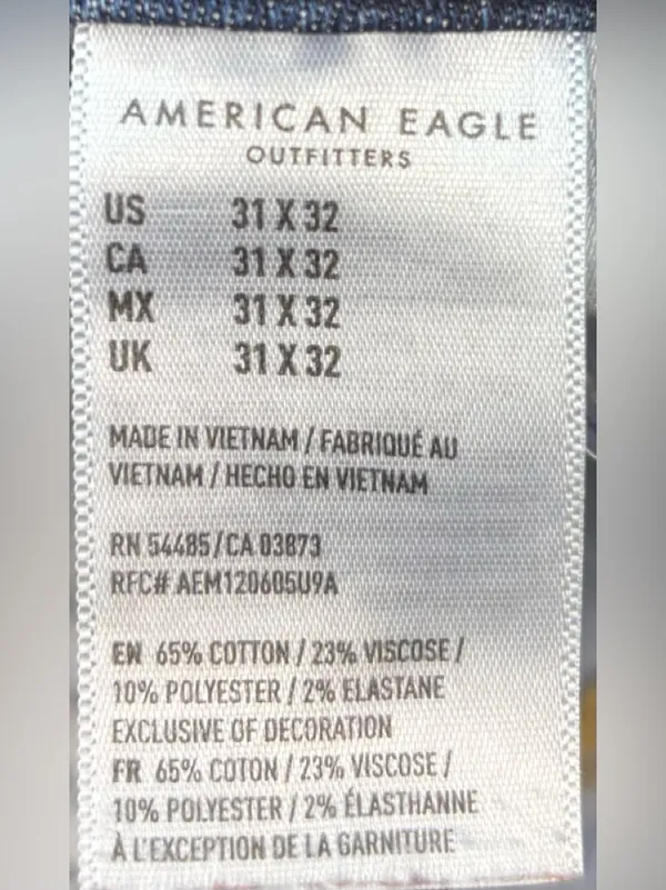 American Eagle 31 Women’s High-Rise Faded Blue Skinny Jeans - Image 6