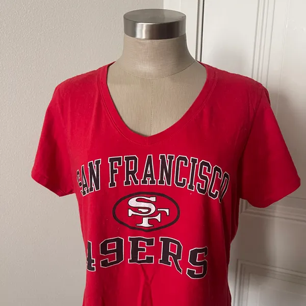 Women’s 49ers T-shirt Cotton Size Large - Image 2