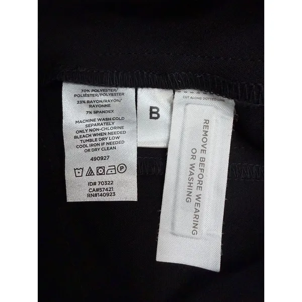 LOFT Plus Black Wide Leg Cropped Pants Side Button Detail‎ Size 18 NWT - Image 5