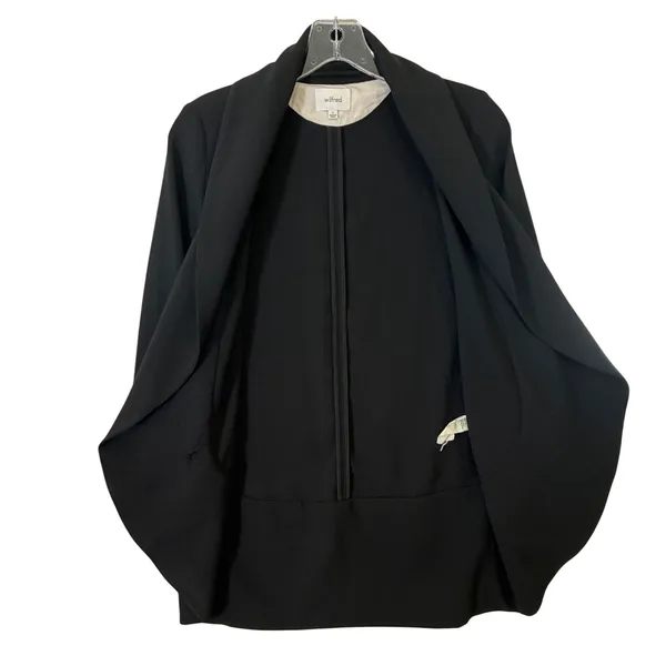 Wilfred Aritzia Chevalier Black Tuxedo Blazer Shawl Collar Womens 2 - Image 4