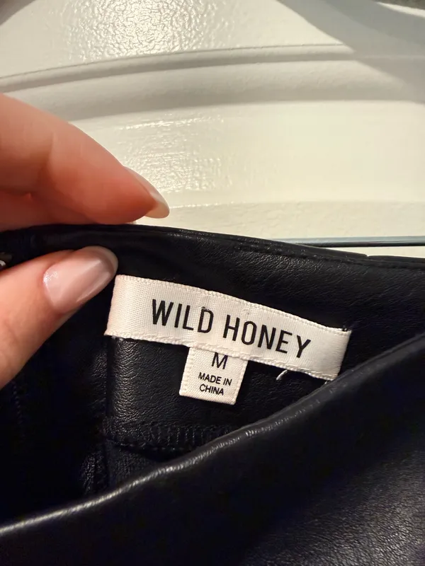 Wild Honey Leather Skirt - Image 2