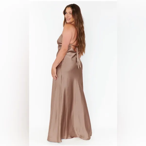 ShowMeYourMumu Anderson Maxi Dress- Dune Luxe Satin - Image 10