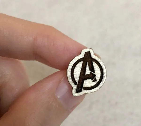 Marvel Avengers Wood Stud Earrings - Image 3