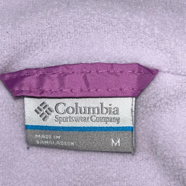 Columbia windbreaker hoodie fleece lined Sz M Women's Lavender Lilac Ski - Image 15