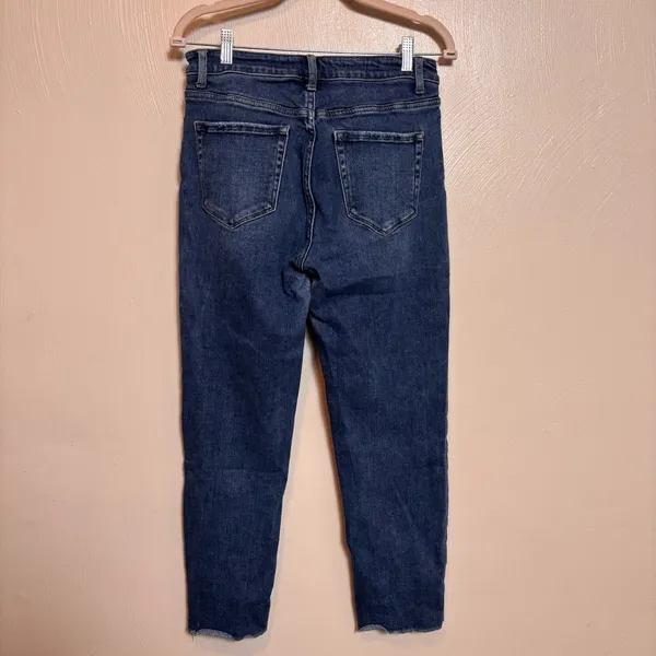 Vervet Women’s Jeans Front Slit Ankle Jean Center Seam Blue‎ 2% Spandex Size 28 - Image 5
