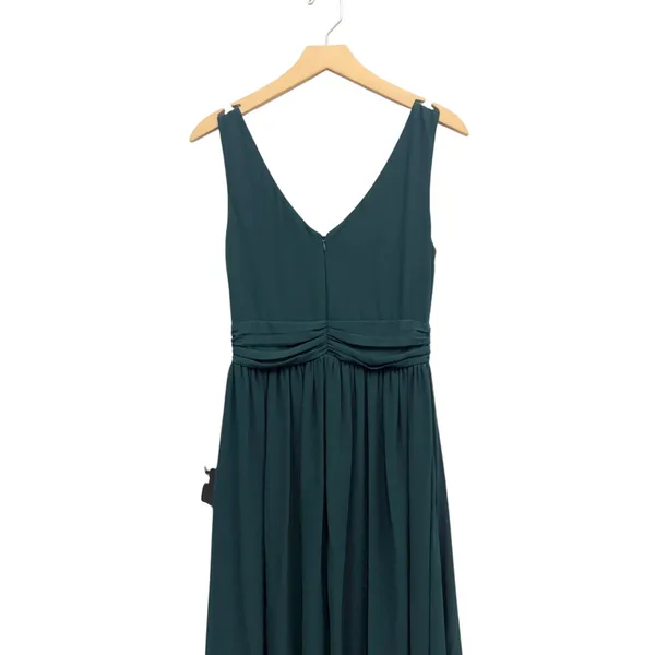 Lulus Thoughts of Hue Emerald Green Surplice Maxi Dress size Large NWT - Image 5