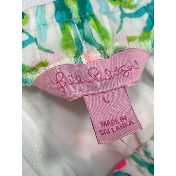 Lilly Pulitzer SKU 7935 Multicolor Off Shoulder Floral Dress Size L - Image 10