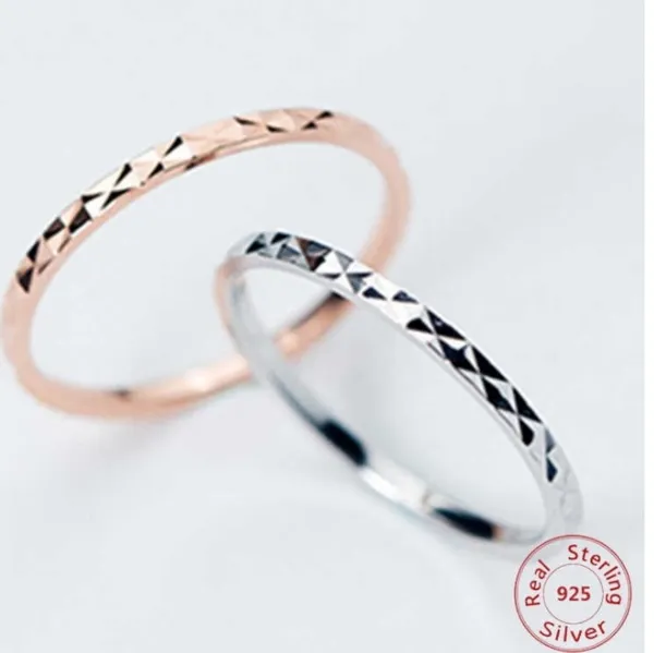 NEW 18k/.925‎ Rose Gold Dainty Stacking Midi Pinky Knuckle Ring - Image 5