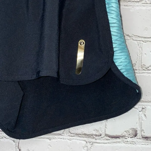 Pearl‎ Izumi Running Shorts Medium Black Aqua Zip Pocket Athletic - Image 2
