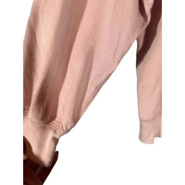 J. Crew Pink Long Sleeve Crew Neck Pullover Sweatshirt Women Sz M - Image 7
