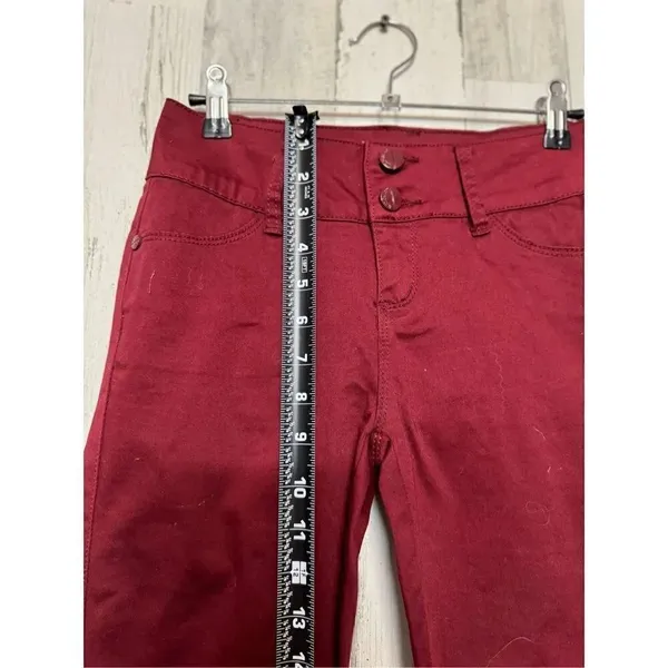 Burgundy skinny jeans Red Size 2 - Image 7