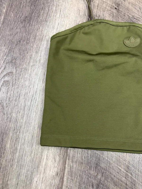 Adidas Olive Crop Top - Image 6